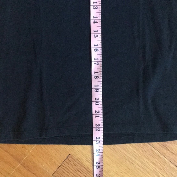 MICHAEL KORS Black 3/4 Sleeve Rhinestone Logo Top - Picture 5 of 8